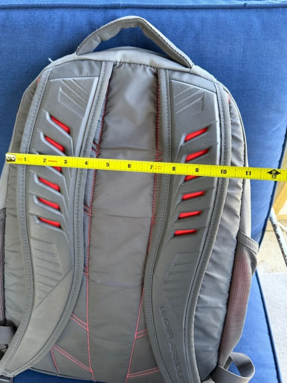 Under Armour Gray and Red Athletic Backpack